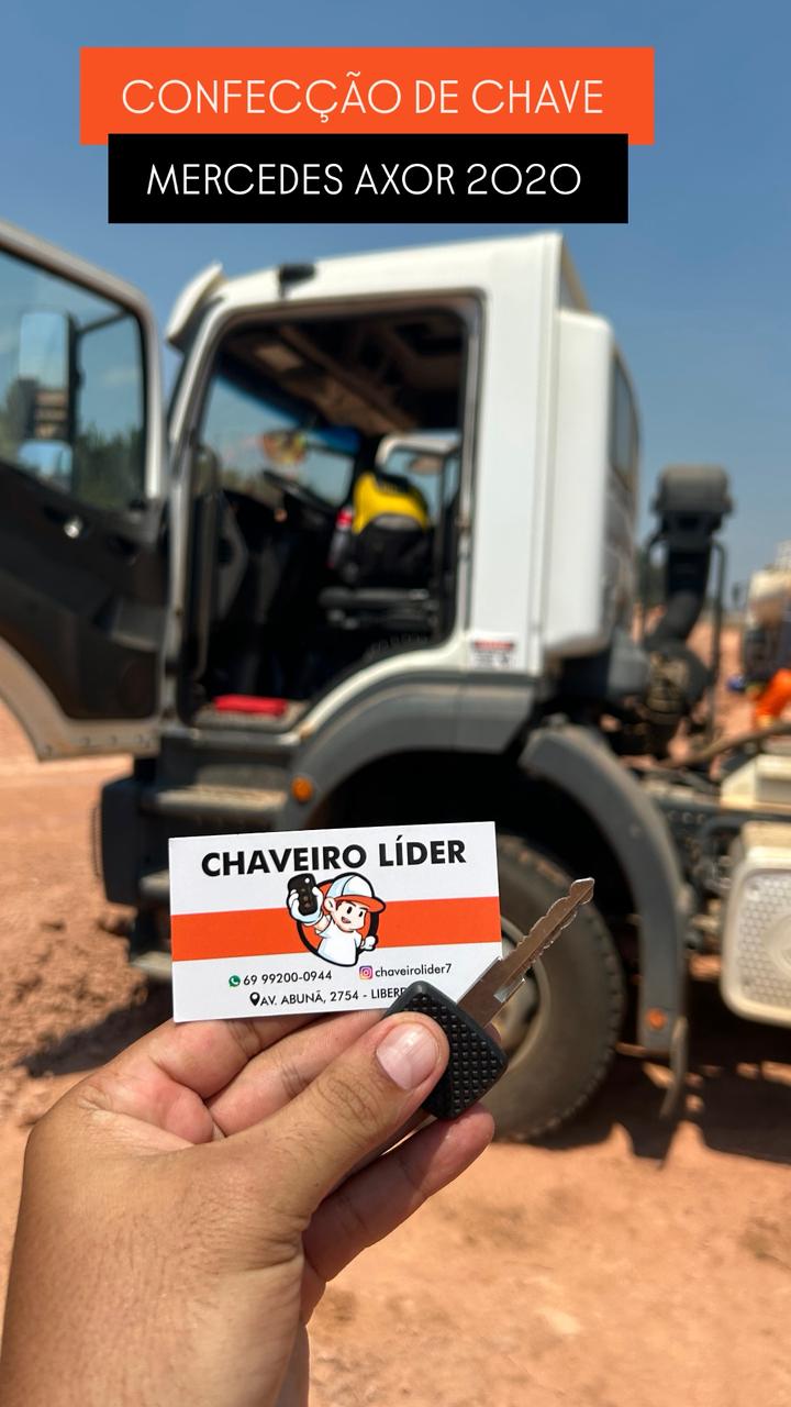 Confecção de chave para Mercedes Axor 2020
